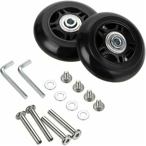 Luggage Suitcase Replacement Wheels Rubber Caster Bearing Repair Kits 2pcs (1/5)