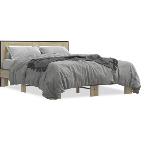 Maison Exclusive - Giroletto Rovere Sonoma 120x200 cm in Legno Multistrato Metallo