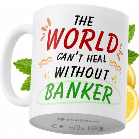 Lustiger Kaffee- oder Teebecher für Banker mit witzigem Textdesign – ideal für Geburtstage, Namenstage, Feiertage und besondere Anlässe. Hochwertiger Becher für Zuhause, Büro und Arbeit. Farbe: Weiß, 