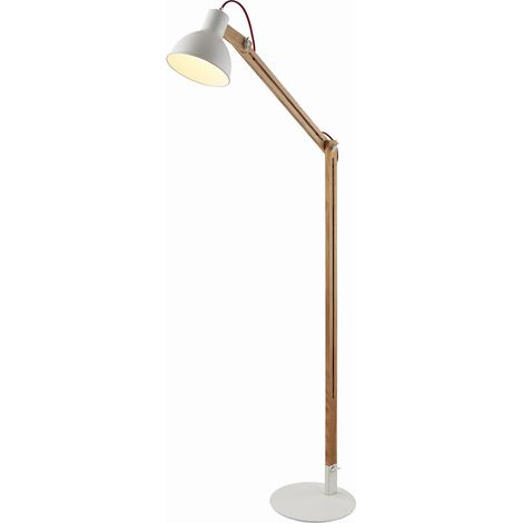 Golvlampa "Shivanja" aus trä für arbetsrum / kontor von Lindby