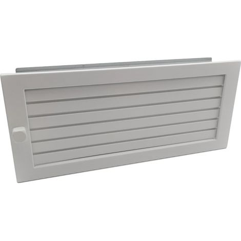 Grille d'air chaud en acier galvanisé Blanc - 45 x 23 cm