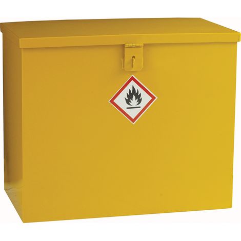 Armoire pour produits dangereux, 1 étagère, Jaune, en Acier, verrouillable, 510mm x 620mm x 330mm ( Prix pour 1 ) (1/4)