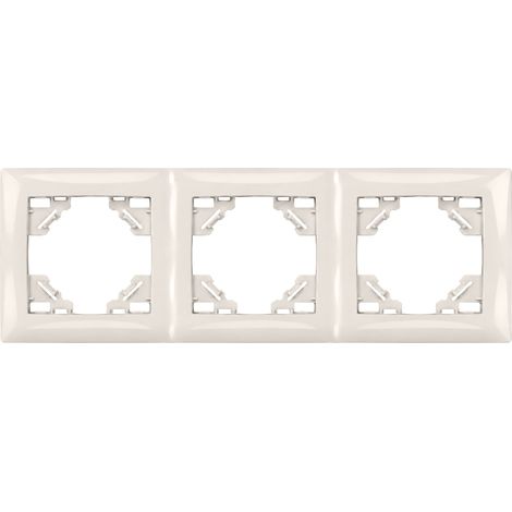 Toolight Dreifachrahmen Für Steckdosen Oste Jnh015-3f Beige (1/5)