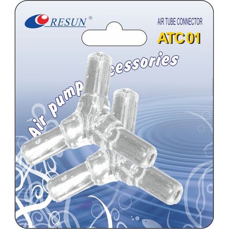 T-Stück-Verteiler für 6-mm-Aquarienluftschlauch, 2 Stück (1/4)