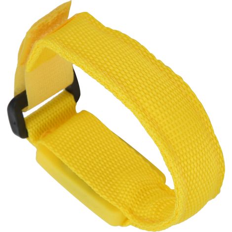 Bracelet lumineux LED de 2 cm pour la course nocturne en extérieur, bracelet de cyclisme ajustable, jaune (1/5)
