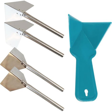 4 Plastering Tool Knives, 1 Piece Plastic Trowel, Interior Corner Drywall Tool, Indoor and Outdoor Corner Trowel. (1/5)