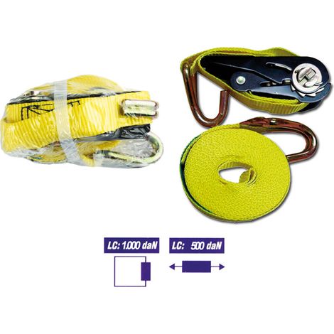 SIFER RATCHET 25 MM 4,5 M GANCHO CERRADO BLIS SIRT25-5-GC