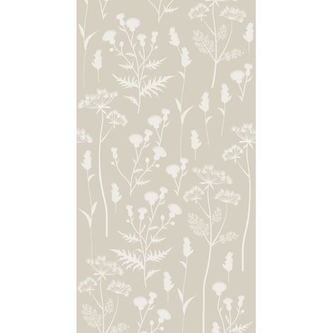 papier peint panoramique fleurs des champs sable beige - ESTAhome (1/5)