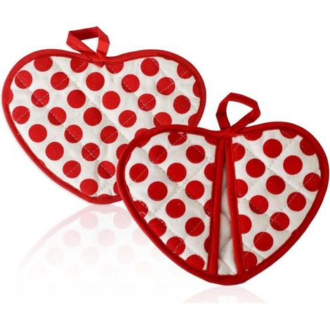 Set di presine, presine e guanti da forno, estremamente resistenti al calore fino a 250 °C, cotone morbido e di alta qualità, guanti da forno e sottopentola (1/4)