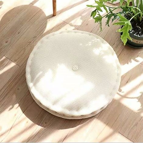 Coussins de Chaises, Chaise Galette de Chaise pour Maison Bureau Jardin pour la décoration de la Cuisine et du Salon 40cm (Blanc)