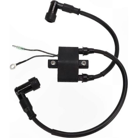 Bobine d'allumage avec capuchon de bougie pour moteur hors-bord 25-30CV, compatible Tohatsu Mercury, référence 3A0-06048, 160643, 8M0047311, pièce de rechange (1/5)