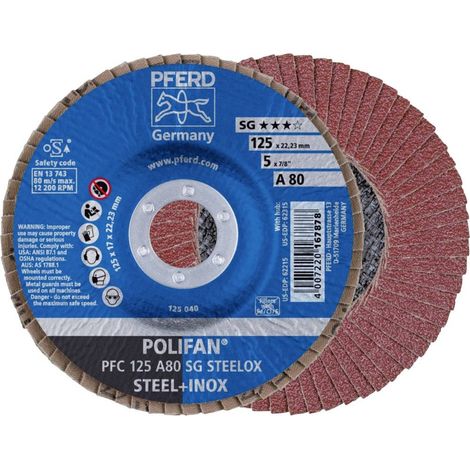 Disque à lamelles A 80SG bombé 125mm G80 Pferd 1 PCS (1/4)