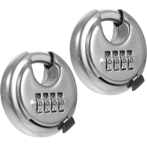 de 2 cadenas à combinaison à quatre chiffres cadenas de