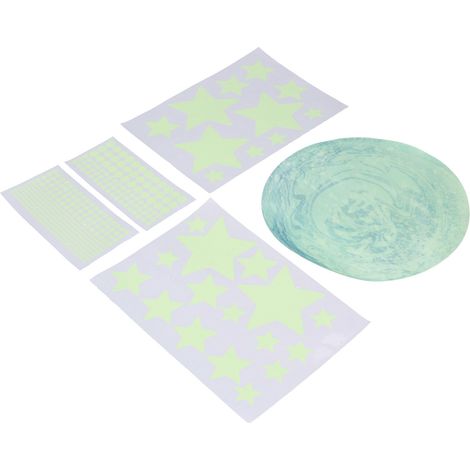 Sticker mural étoile lumineuse à faire soi-même, papier peint PVC pour la décoration de la chambre d'enfant (1/5)