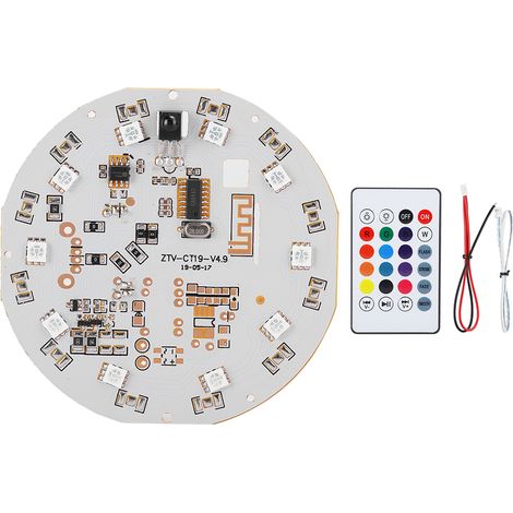 Ampoule Bluetooth CT19 avec Éclairage RGB Multicolore et Télécommande (1/5)