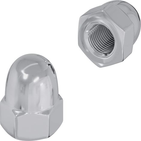 Nut 2 pcs Silver M6 x 10 mm Iron vidaXL