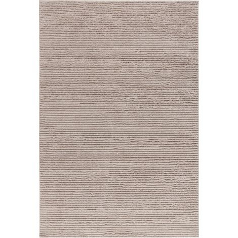 Tapis beige doux à poils courts pour salon chambre - 170 x 120 cm (1/5)
