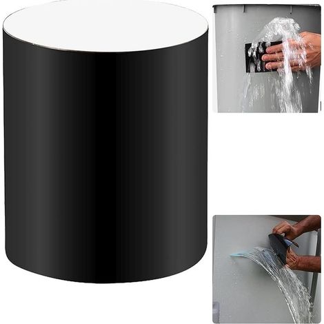Black waterproof repair tape – 10 cm × 1.5 m – for pipes and leaks, high-strength self-adhesive (1/5)