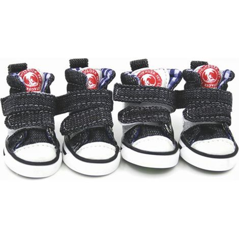 Filiyano-Chaussures pour chien, baskets, chaussures en toile à scratch pour animaux de compagnie, bottes antidérapantes pour chiot Chihuahua (1/5)