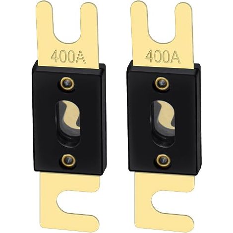 ANL FUSE Anl-400 400 Amp for Auto Vehicles Audio System Gold and Black Leaf Pack of 2 (1/5)