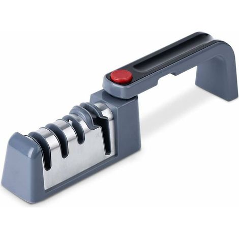 Green Mobility-Affûteurs manuels pliable, aiguiseur couteaux professionnel 4 en 1, Aiguiseurs de couteaux de cuisine et de ux avec diamants, acier au tungstène, céramique pour types de couteaux (1/5)