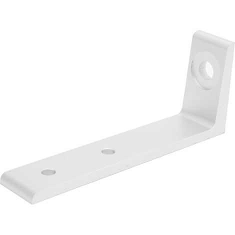 Profilé en aluminium en forme de L, embase carrée, ancrage au sol, base de clôture 3030 à rainure simple - argent (1/5)