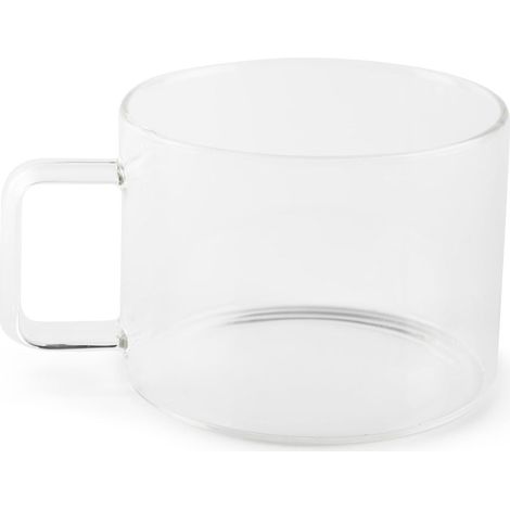 Lot de 6 jumbo transparents, verre borosilicate, capacité 500 ml.