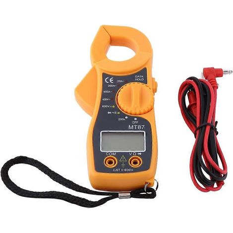 Digitales Zangenmultimeter, AC/DC-Voltmeter, Amperemeter, Ohmmeter, Spannungsprüfer, LCD-Anzeige