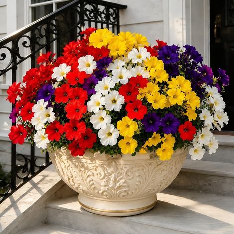 12 Fleurs Soie Extérieur UV Résistant (1/5)