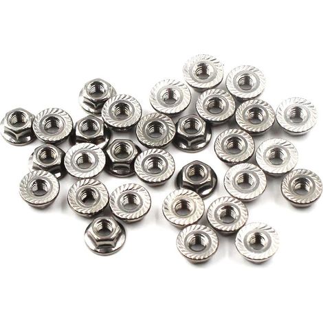 M6 Flange Nuts 304 Stainless Steel Hex Flange Nut (30pcs) (1/5)