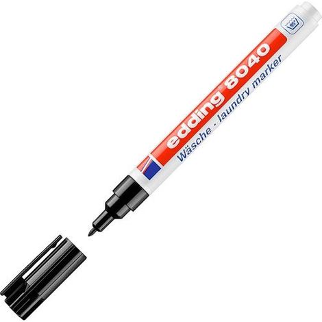 Edding 8040 – Marcador para ropa – 0,04 " – La redacción de color negro