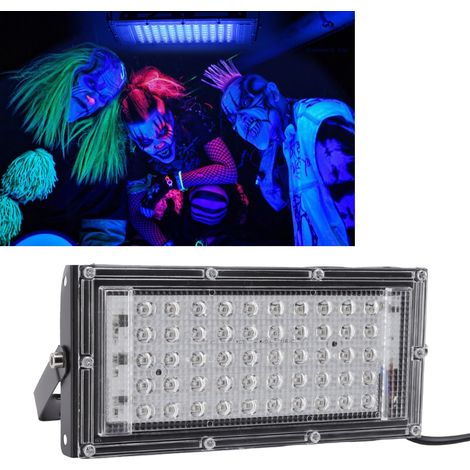 Projecteur UV 50W, lampe de polymérisation de colle UV, lumière UV, éclairage d'ambiance UV pour Halloween, lumière UV LED. (1/5)