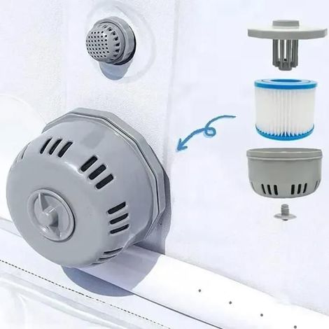 HOXILEELEOPorte-cartouche de filtre de piscine pour lay-z-spa VI VI Coleman SaluSpa(Inclut uniquement le support) (1/5)