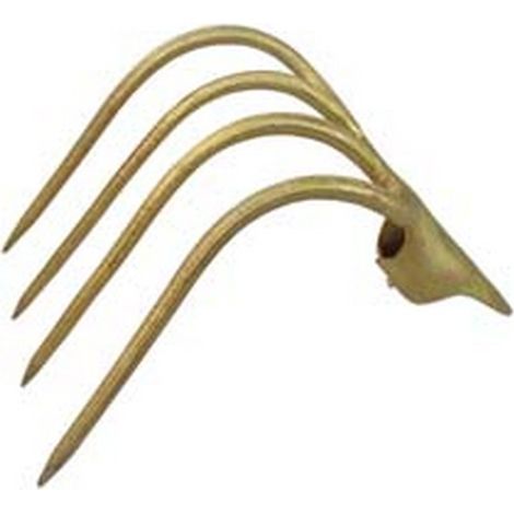1PZ FORCA A 4 DENTI PIEGATI DA STALLA