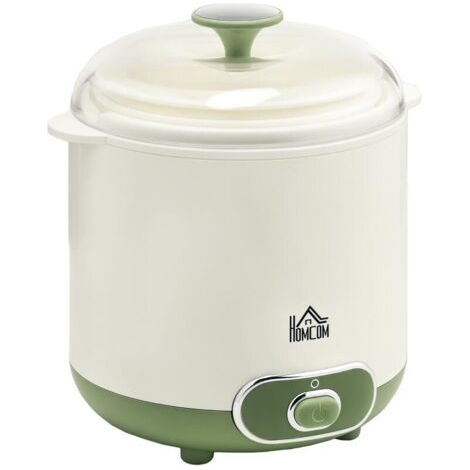 RHG Yaourtière Électrique avec Filtre à Yaourt Grec - 2 Récipients de 1,5 L Inclus, 2 Couvercles, 20W - Blanc (1/5)