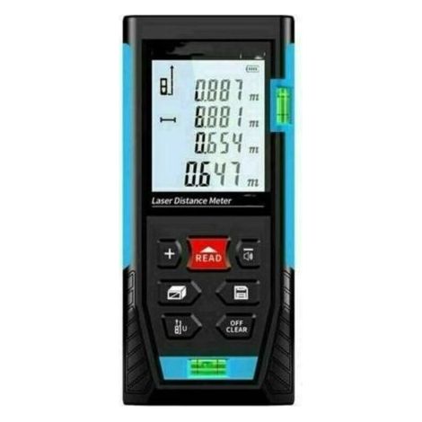 BUNTHAUS Télémètre Laser 50m, Metre Laser, Calcule Distance Surface Volume, Fonction Pythagore, Stocker 99 données, Fonction Muet, IP54