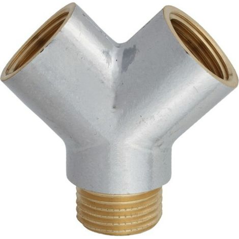KIRCHHOFF MS Y-Verteilerstück, Chrom, 1/2"IG x 1/2"AG (1/2)
