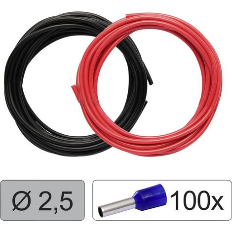 Quadrios 25CW129 Filo singolo LiFY 2.5 mm² Rosso, Nero 1 KIT