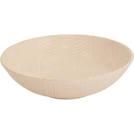 Lot de 6 Assiettes Creuses "Laetitia" 20cm Crème