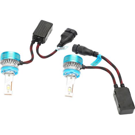 2 Stück Scheinwerferlampen 5600LM 6000K IP67 Wasserdicht Hohe Helligkeit Wärmeableitung Ersatzscheinwerfer (1/5)
