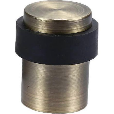 Butée de porte de sol robuste en acier inoxydable avec amortisseur en caoutchouc, design antibruit en bronze vert (1/5)