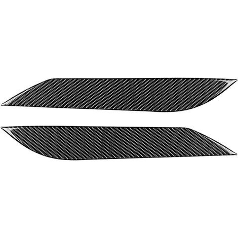 CFTGIW Par de embellecedores de fibra de carbono para faros delanteros del 350Z 2003-2009 - Decoración exterior del coche - Adhesivo embellecedor para el párpado del faro (1/5)