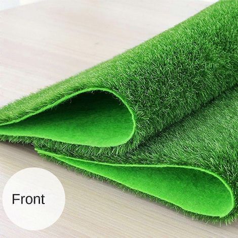 Tapis de gazon artificiel vert, pelouse synthétique, faux gazon, simulation de mousse, faux gazon vert, tapis de gazon artificiel à faire soi-même, micro-aménagement paysager, maison ( ) (1/5)