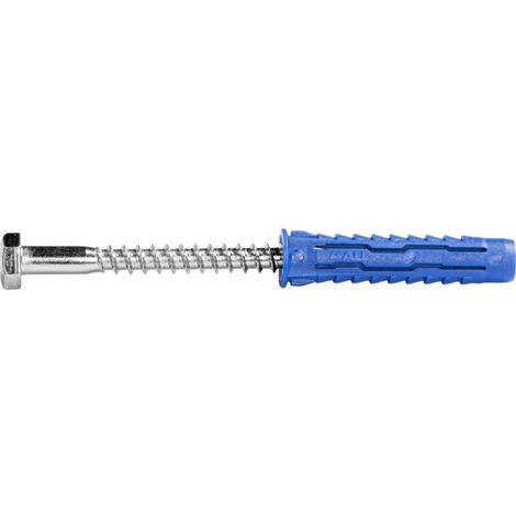 Tapones universales Rawlplug 4ALL de 12 x 60 mm con tornillo de 8 x 80 mm - 10 unidades.