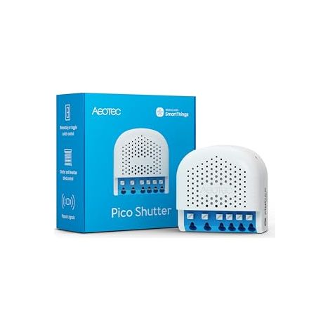 AEOTEC PICO SHUTTER - COMMANDE INTELLIGENTE DE VOLETS ROULANTS, STORES, STORES OU PORTES DE GARAGE, ZIGBEE, HOMEASSISTANT, CONTR