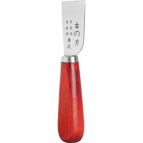 Couteau de sculpture pour cuir en acier inoxydable manche bois outil pour maroquinerie artisanale (1/5)