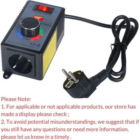 Regolatore di velocità per motore SCR 220V AC 10A 4000W, regolatore elettronico di tensione, dimmer, termostato, regolatore di velocità del motore