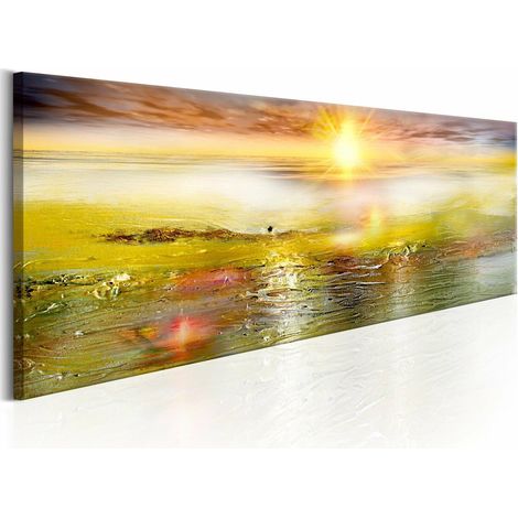 Tableau mer ensoleillée - 135 x 45 cm (1/4)