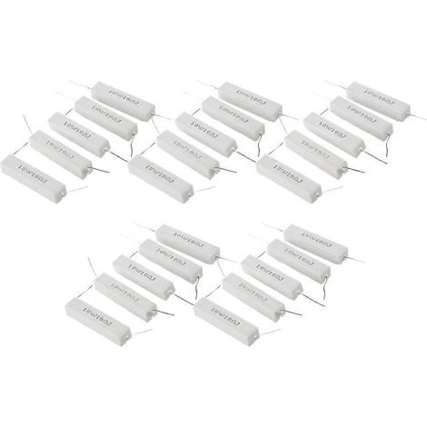 25 résistances de puissance en ciment céramique de 10 W, 10 ohms et 5 % d'impédance (1/5)