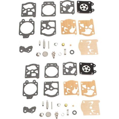 Kit de réparation de membrane de carburateur avec durite de carburant pour Carburateur Walbro K20-WAT WA WT Echo STIHL Homelite Husqvarna Echo Dolmar McCulloch Jonsered(2 Set) (1/5)